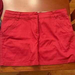 Carole Little Red and Plaid Skirt